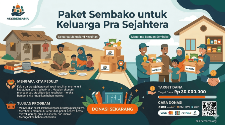 Paket Sembako untuk Keluarga Pra Sejahtera